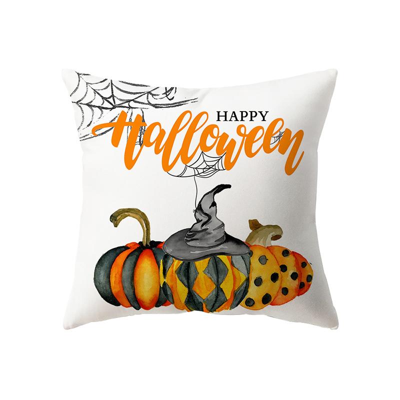 Pumpkin Collection Halloween Theme Pillow Cover Sofa Cushion  Holiday Gift Party Decoration Home Decor