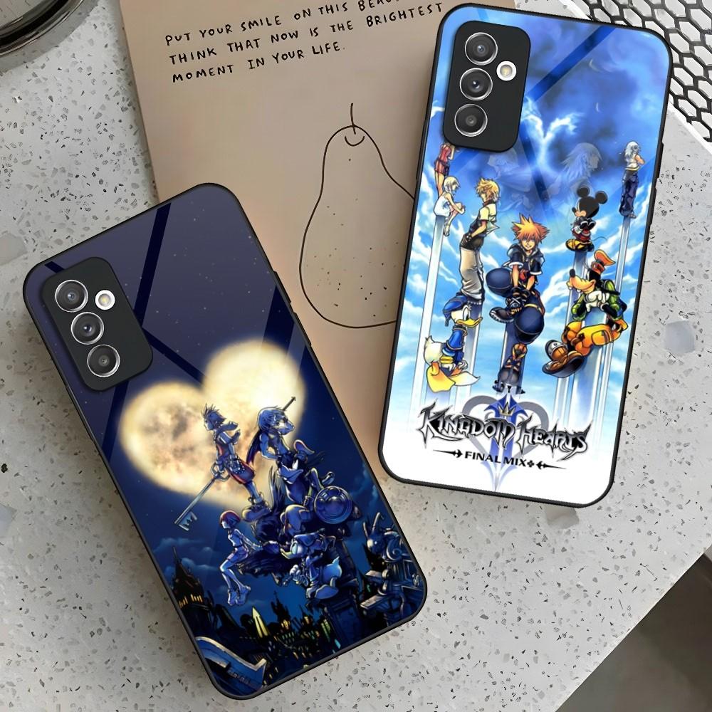 Kingdom Hearts Crayon Style Pattern-Bright Phone Case for Samsung Galaxy S24 S23 S22 S21 S20 A24 A34 A54 A53 Note20 M54 Fe Ultra