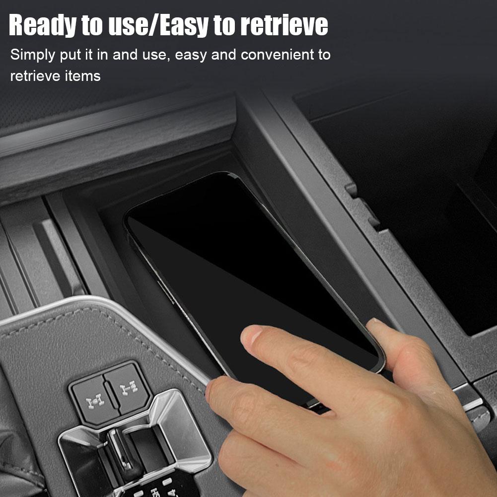 Беспроводная зарядная панель для Lexus GX550h(2025) Центральный пульт управления беспроводной зарядкой силиконовый коврик салон автомобиля пылезащитный коврик