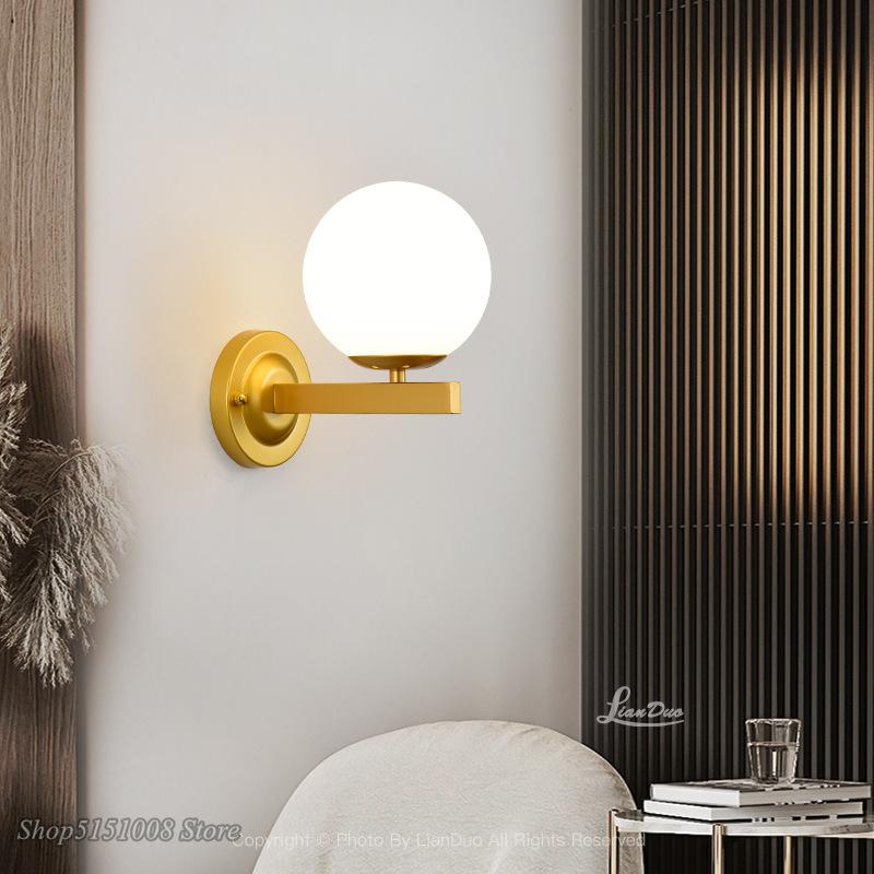 Современный Nordle LED Lustre Golden Black настенный светильник для внутреннего освещения для спальни, гостиной, настенные бра, настенные светильники