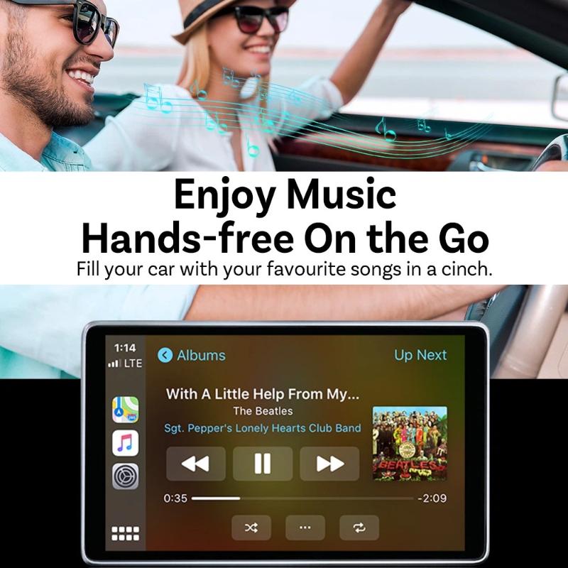 AI Mini Box 2-в-1 Адаптер CarPlay Android Auto, Plug-and-Play Подходит для 99% Штатных Головных Устройств Автомобилей