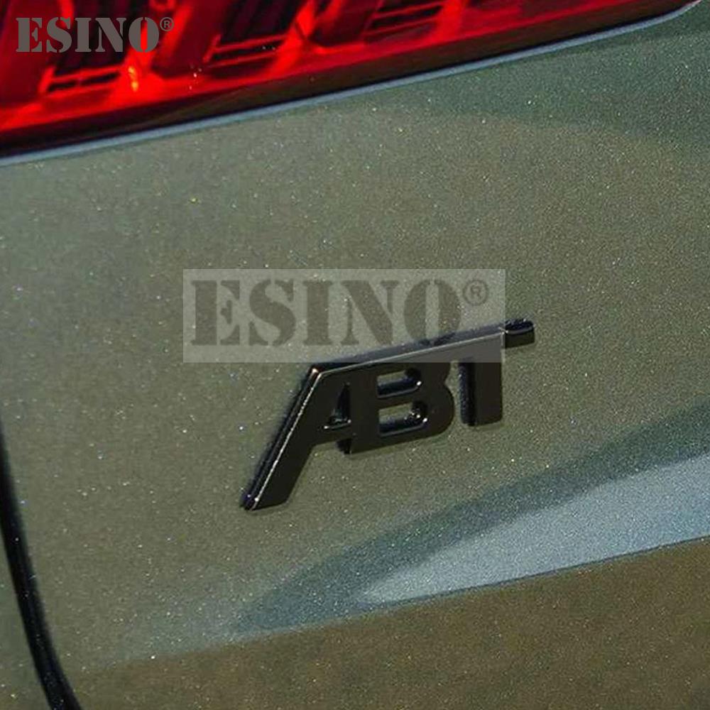 AAZW1 Car Sticker Adhesive Badge Decal Metal Zinc Alloy Emblem Car Fender Trunk Body Tailgate Badge for For ABT Sports