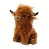 30cm Cream Highland Cow Plush Toy Soft Stuffed Animal Doll Cute Gift For Kids Boys And Girls