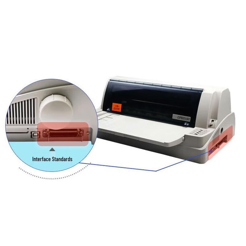 DPK 106-Column Flatbed Receipt Printer CN plug (adapter included)