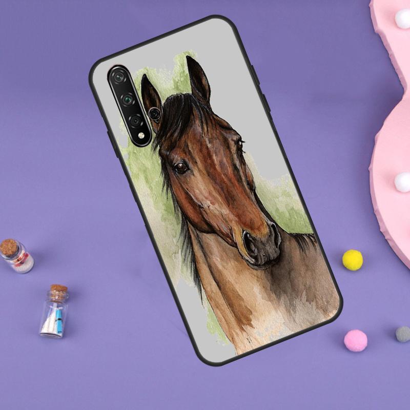 Чехол с рисунком лошади и пони для Huawei Nova 11i 3i 7i 5T 11 9 10 SE Y60 Y61 Y70 Y90 Y91 P20 P40 Lite P30 Pro