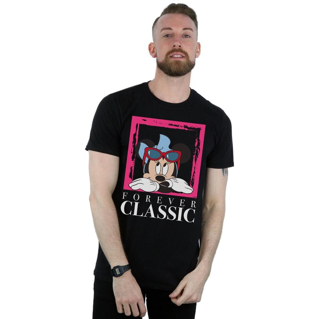 Disney Mens Minnie Mouse Forever Classic T-Shirt
