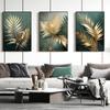 Abstract Golden Palm Leaves Poster Modern Posters and Prints Decorative Paintings Canvas Wall Art Picture Living Room Home Decor