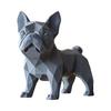Yousheng French Bulldog Statue 3D Printed Standing Dog Figurine PLA Animal Sculpture Home Office Bookshelf Desktop Decoration Ornament