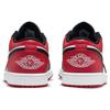 Мужские кроссовки Air Jordan 1 Low Bred Toe Gym-Red Black White 553558-612