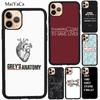 СЕРЫЙ СЕРИАЛ 'Анатомия страсти' Для iPhone 15 13 14 Pro Max 12 mini XS X XR SE 2020 7 8 Plus Чехол Для iPhone 11 Pro Max Обложка