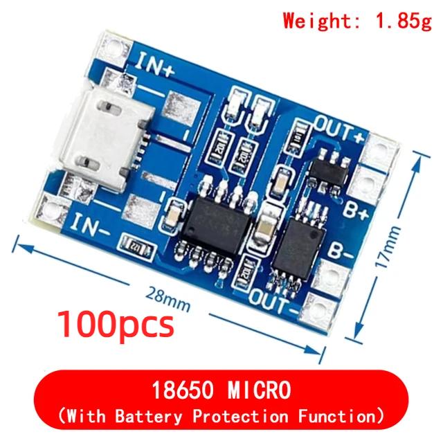 TP4056 5V 1A Type-c USB Плата зарядки литиевых аккумуляторов 18650 Зарядный модуль с защитой Двойные функции
