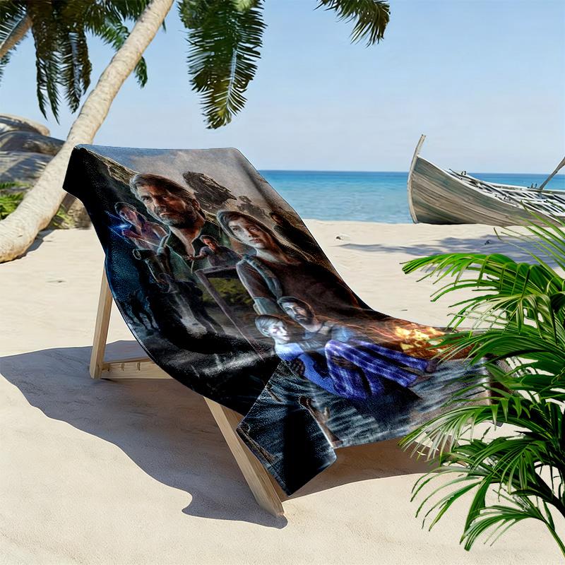 Survival Post-Apocalyptic World beach towel Outdoor camping Beach towel for vacation photos swim quick-drying swim towel Absorbent bath towel