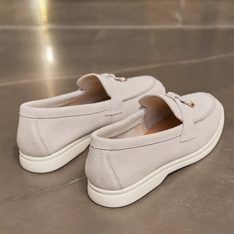 Женские мокасины из натуральной кожи 2023 года: Удобная мягкая подошва, универсальная повседневная обувь