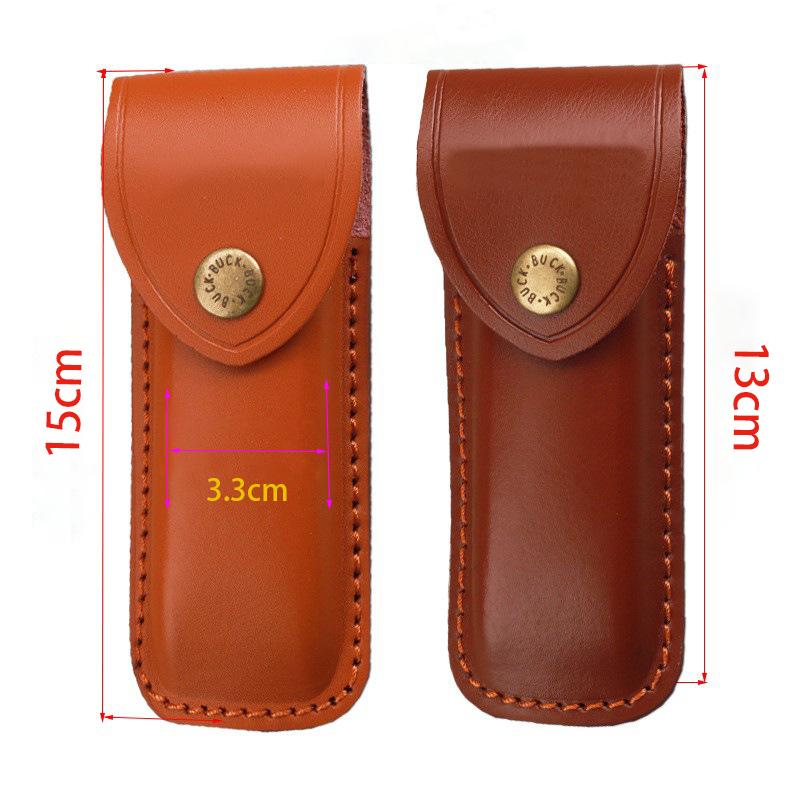 Держатель для складного ножа 15 см, тисненые ножны из воловьей кожи, чехол для карманного ножа, кожаный чехол, кобура для походного ножа, пряжка на ремне