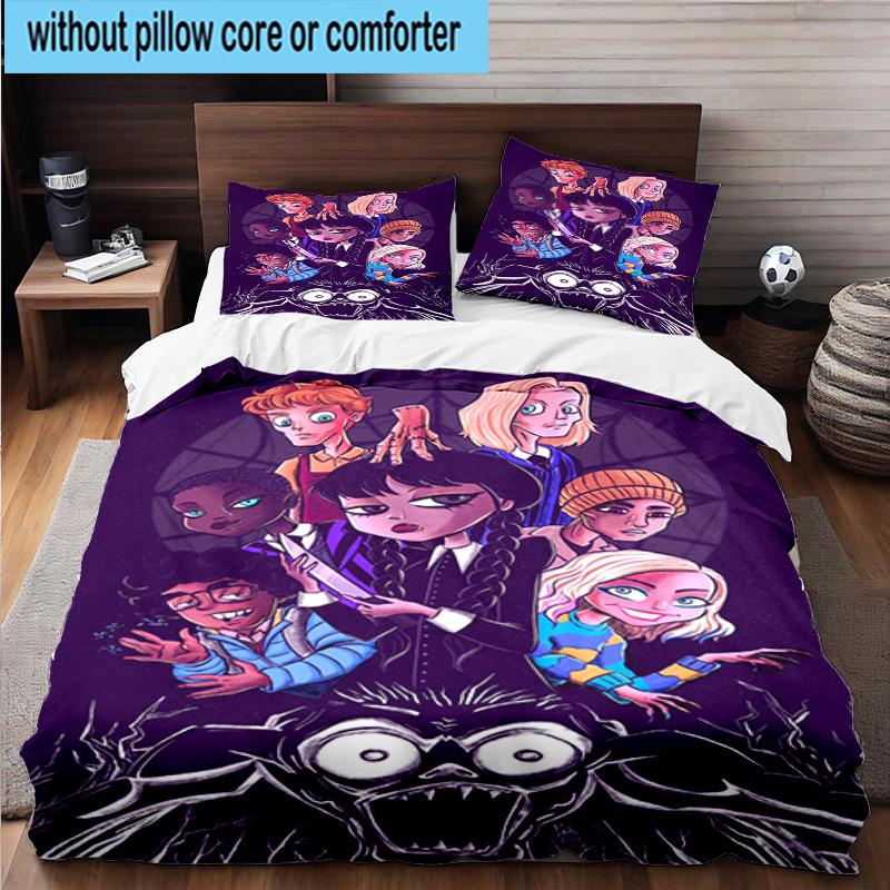 3PCS Stained Glass Gothic Romance 3pcs Bedding,Including 3PCS Duvet Cover And 2pcs Pillowcases Perfect for Christmas,Ideal for Bedroom, Dormitory