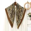 67*67cm Paisley Satin Silk Square Scarf Woman Fashion Kerchief Neck Head/Hair Scarves Bandana Handkerchief Printed Headscarf
