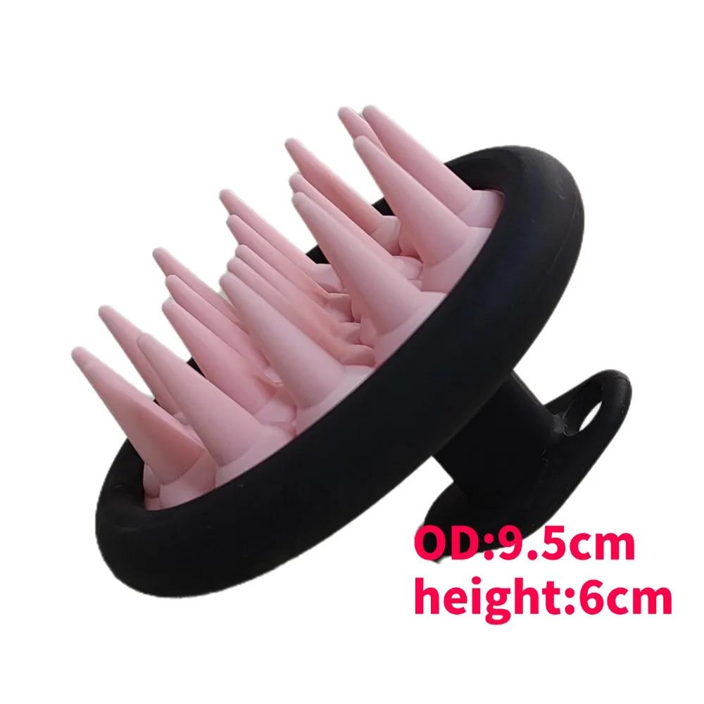 Silicone Shampoo Brush Hair Massager body scrubber Head Scalp Massage Comb Body Massage scrubber Bath Salon Hairdressing Tools
