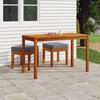 VidaXL 3-piece Garden Dining Set and Cushions Solid Acacia, Outdoor Dining Set, Garden Furniture, Furniture 319722
