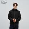 EMZ Men's Hooded Stand-Collar Casual Jacket