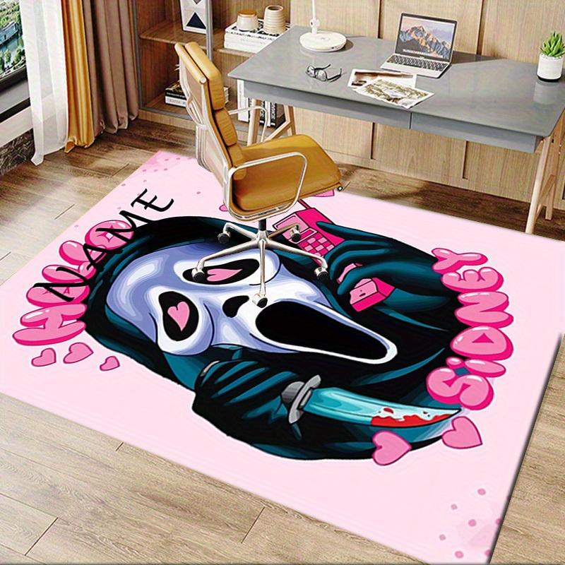 Ghost Face Office Carpet Soft Polyester Entrance Carpet Washable Non slip Machine Washable Indoor Ca