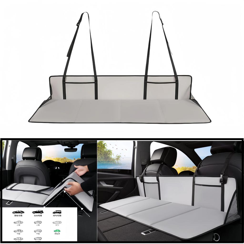 Car Rear Seat Mattress Extension Plate Back Seat Trunk Extender Portable Back Seat Trunk Extender Foldable Car Back Seat Folding