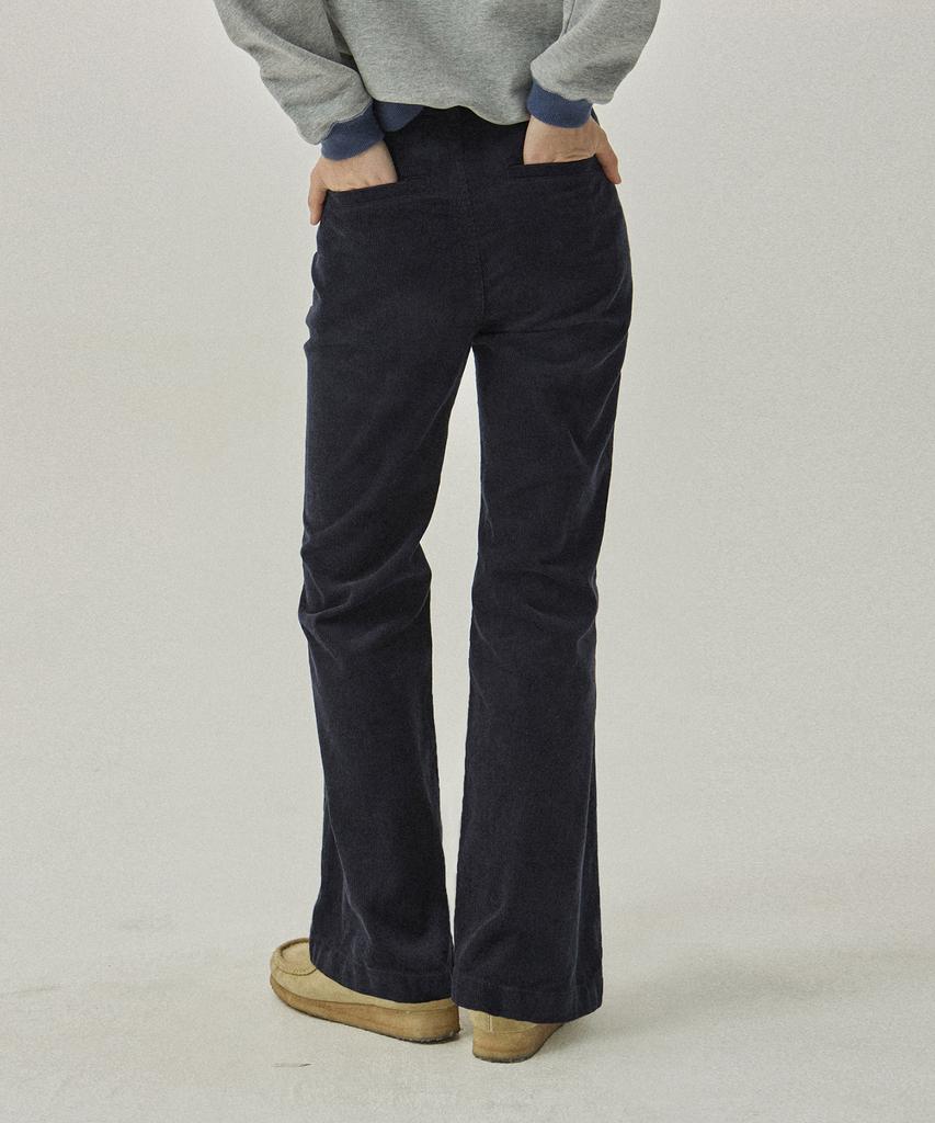 MAGOODGAN Chera 4805 Corduroy Navy Bell-Bottom Pants