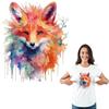 Fox Animal Iron-On Transfer Easy Print Heat Transfer Washable New Diy Garment Accessory Stickers On Clothes Patches Decals