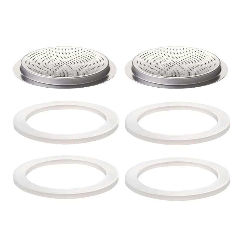Coffee Rubber Ring Gasket Filter Kit Gasket Seal Silicone Rubber for Moka Pot Espresso Machine Parts