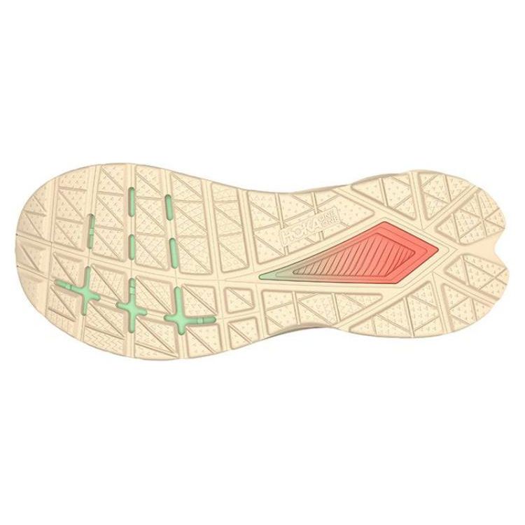 HOKA One One Mach 5 Удобная Ткань Нескользящие Прочные Дышащие Низкий Верх Обувь для Бега на Длинные Дистанции Женские кроссовки Желтый Розовый 1127894-SPPR