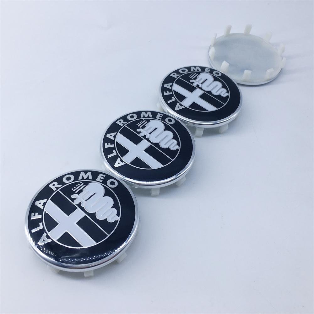 4pcs 60MM 10pin GTAM Car Emblem Wheel Center Covers Hub Cap Stickers for Alfa Romeo Giulia Giulietta MITO Stelvio GT Auto RefitMX5