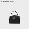 Сумка-тоут CHARLES & KEITH с текстурированной металлической пряжкой