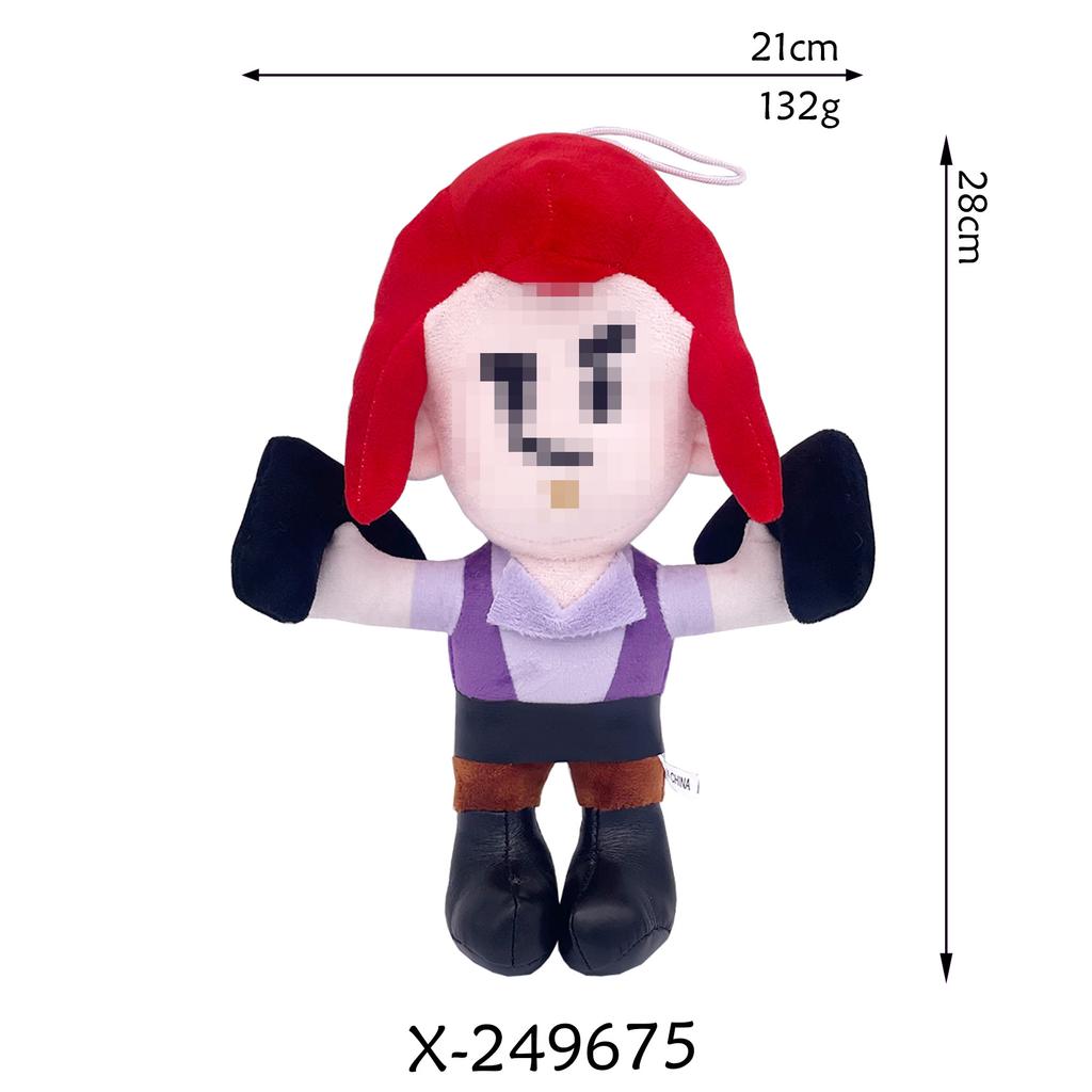 7pcs New Cartoon Wilderness Brawl Spike Doll Surrounding Plush Dolls Game Characters Children Room Decoration Birthday Gift