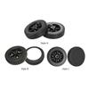 2Pcs Grill Wheel Easy Install Wheelbarrow Hole Diameter 0.8-1cm Sandproof Replacement 6in for Most Grills Garden Parts Tool