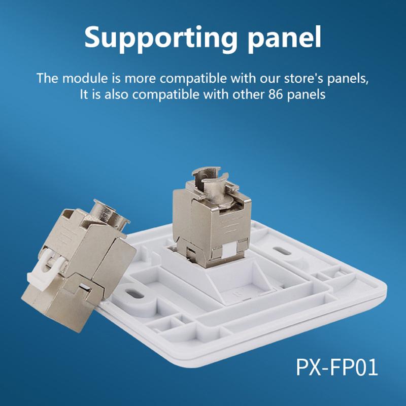 Разъем Keystone Cat6A Cat7 Cat7 Rj45 Stp Безинструментальный Тип Модульные Разъемы Адаптер Соединитель Для 22-26 Awg