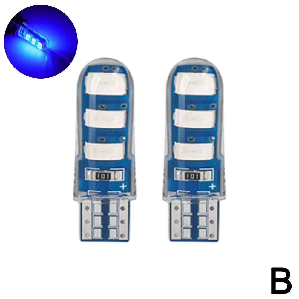 2 шт. T10 Силиконовый чехол Светодиодный плафон автомобиля - 6 SMD 5630 100X 12V Зарядка 194 USB Чипы, W5W Яркость Порт Основание, с D3U0