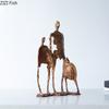 Абстрактные полые металлические фигуры Статуэтка Настольное украшение Минимализм Скульптура персонажа Орнаменты Эстетика комнаты Декор