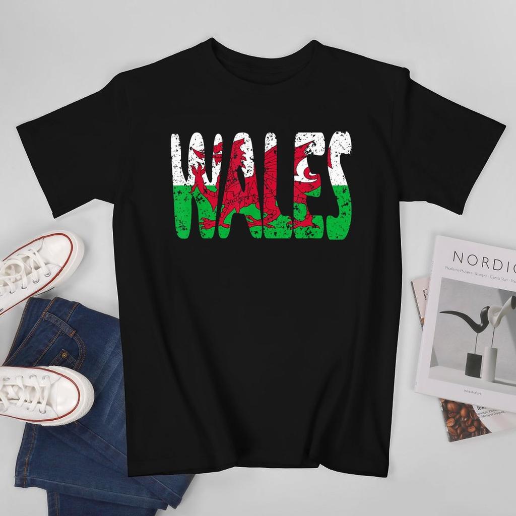More Design Wales Flag Welsh Unisex Tshirt Tees Tshirt Oneck T Shirts Unisex Boys Clothing 100 Cotton