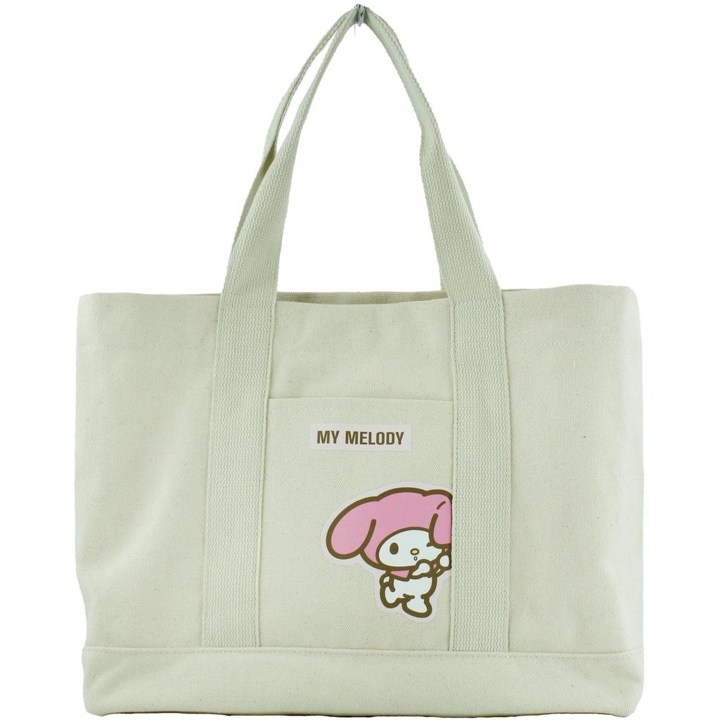 Canvas Partition Tote Bag L Size My Melody Sanrio Characters
