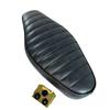 Custom Motorcycle Seat for Honda Super Cub, C50, C70, C90, and Little Cub, Universal Double Seat, Aftermarket (Black 03)