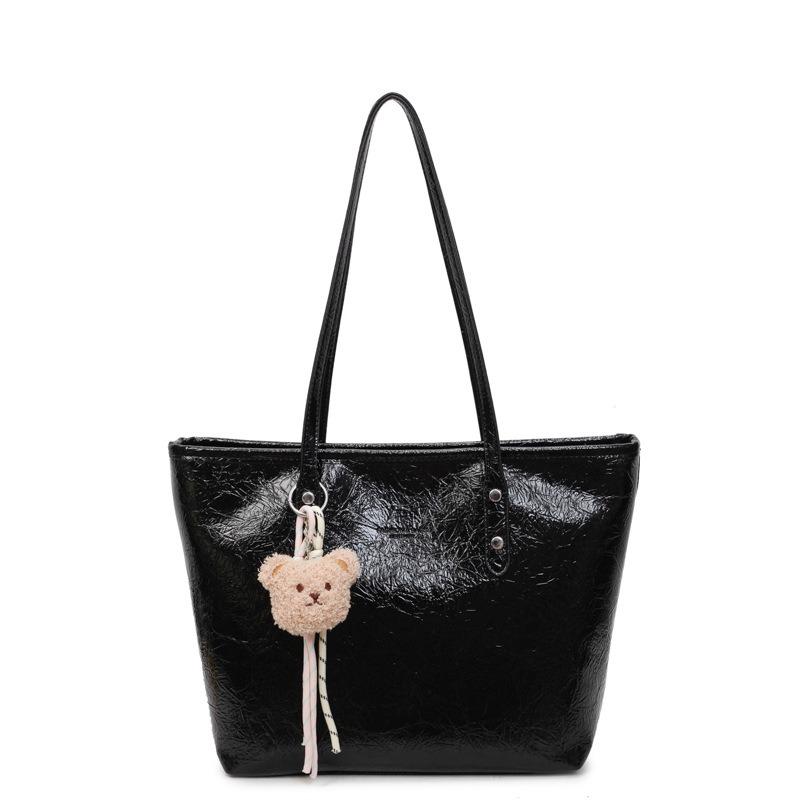 Сумка большой вместимости женская летняя универсальная новая простая на плечо премиальной текстуры сумка-тоут для поездок на работу