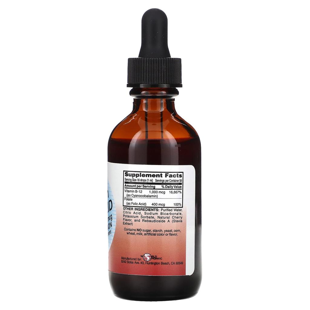 With B-12, Folic Acid, 59 mL (2 Fl Oz)