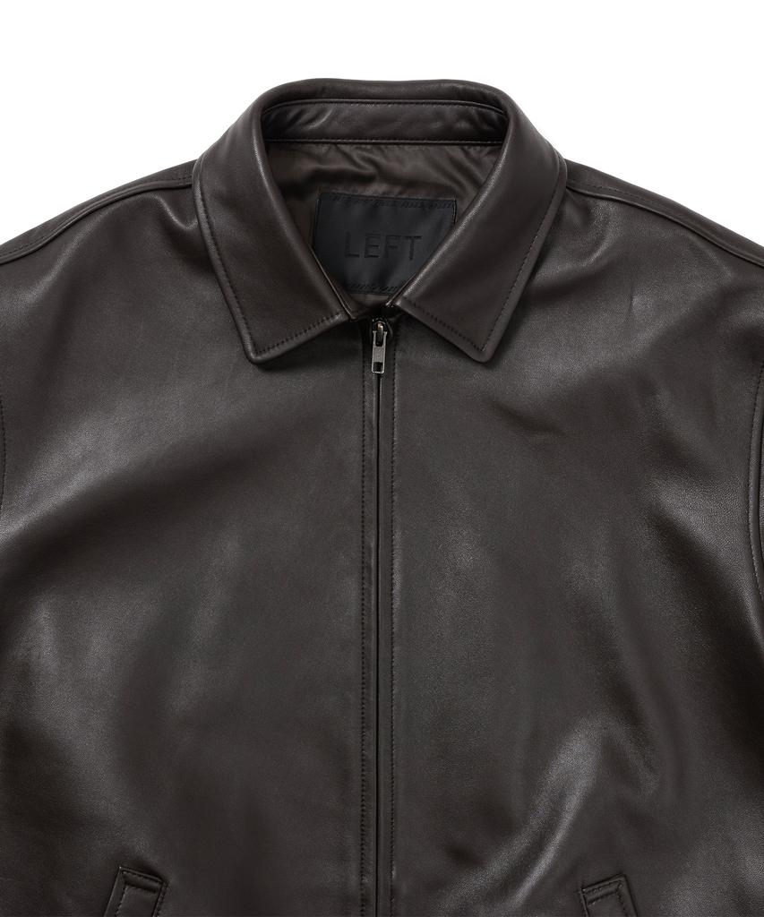 Leftseoul Classic Lambskin Jacket [Dark Brown]
