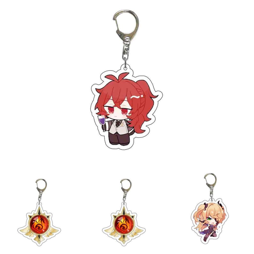 Яркий мультяшный брелок со сплавной силиконовой цепочкой для детей и фанатов