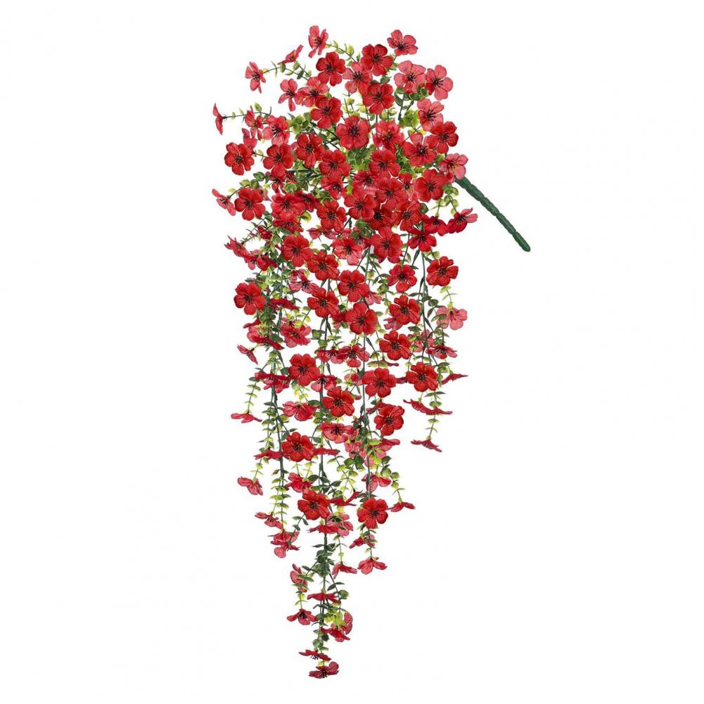Long-lasting Artificial Flowers Artificial Vine Flower Garland Fake Hanging Plant Decor Indoor Outdoor Wall Garden Patio Wedding
