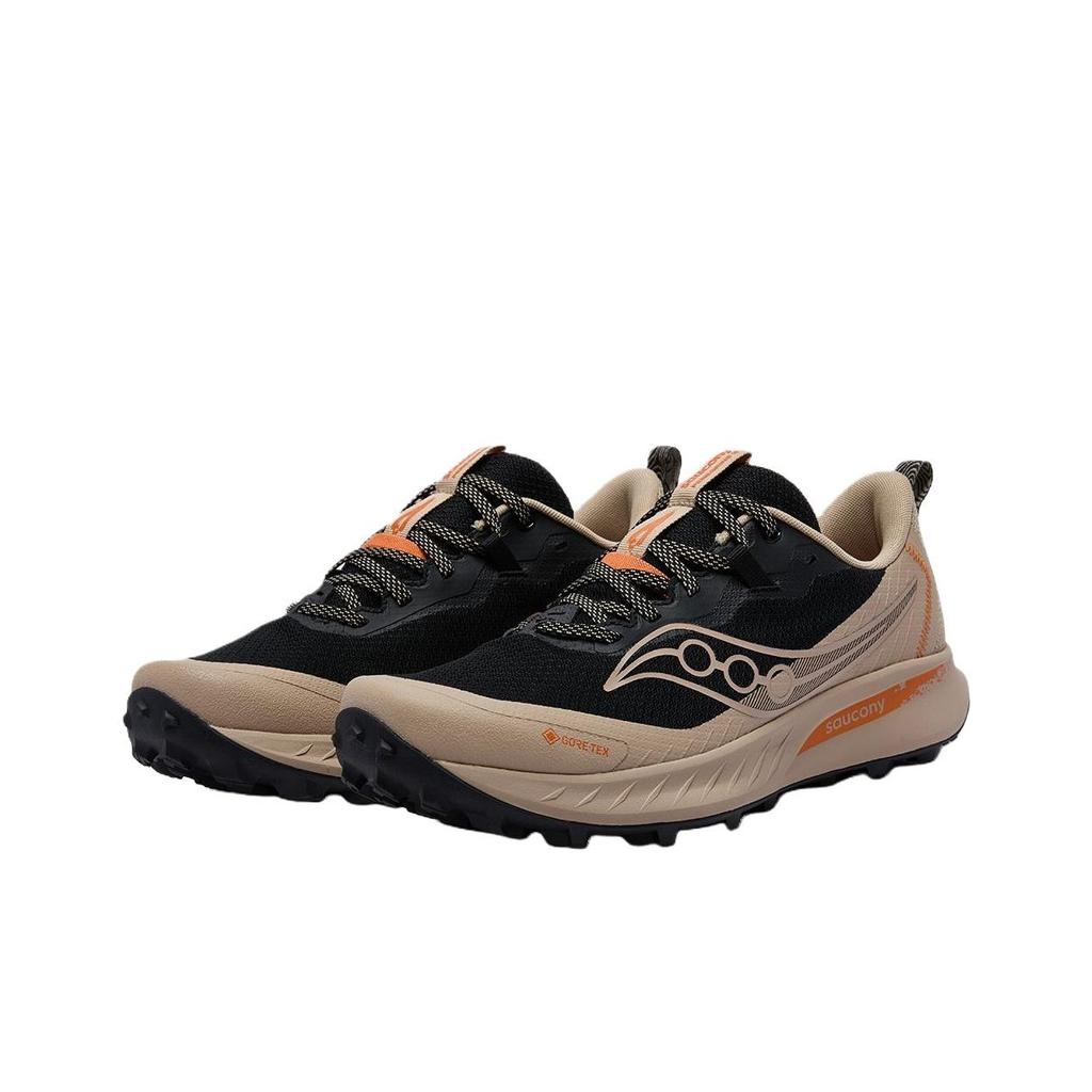 SAUCONY Peregrine 15 GTX Versatile Comfortable Waterproof Lightweight Running Shoes Unisex Running Shoes Black Brown S30992-550