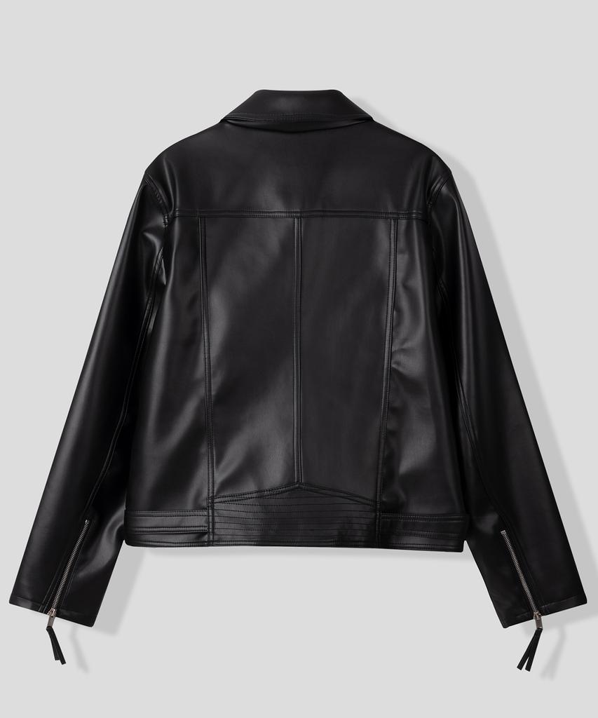 Черная кожаная куртка-косуха Urban Vegan Leather [Черная]