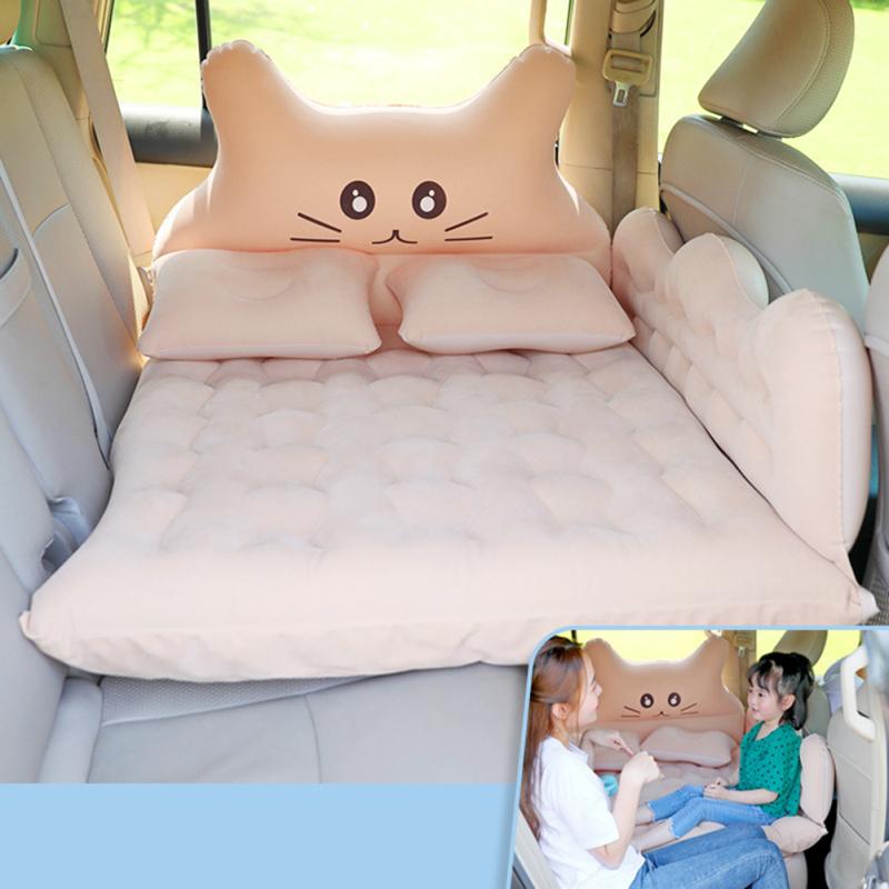 Car Inflatable Travel Air Mattress Bed Back Seat Sleep Pad Premium Portable Car Mattress Universal