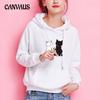 Autumn and Winter Women's Loose Plus Size Sweatshirt Padded Hooded Long Sleeve Top