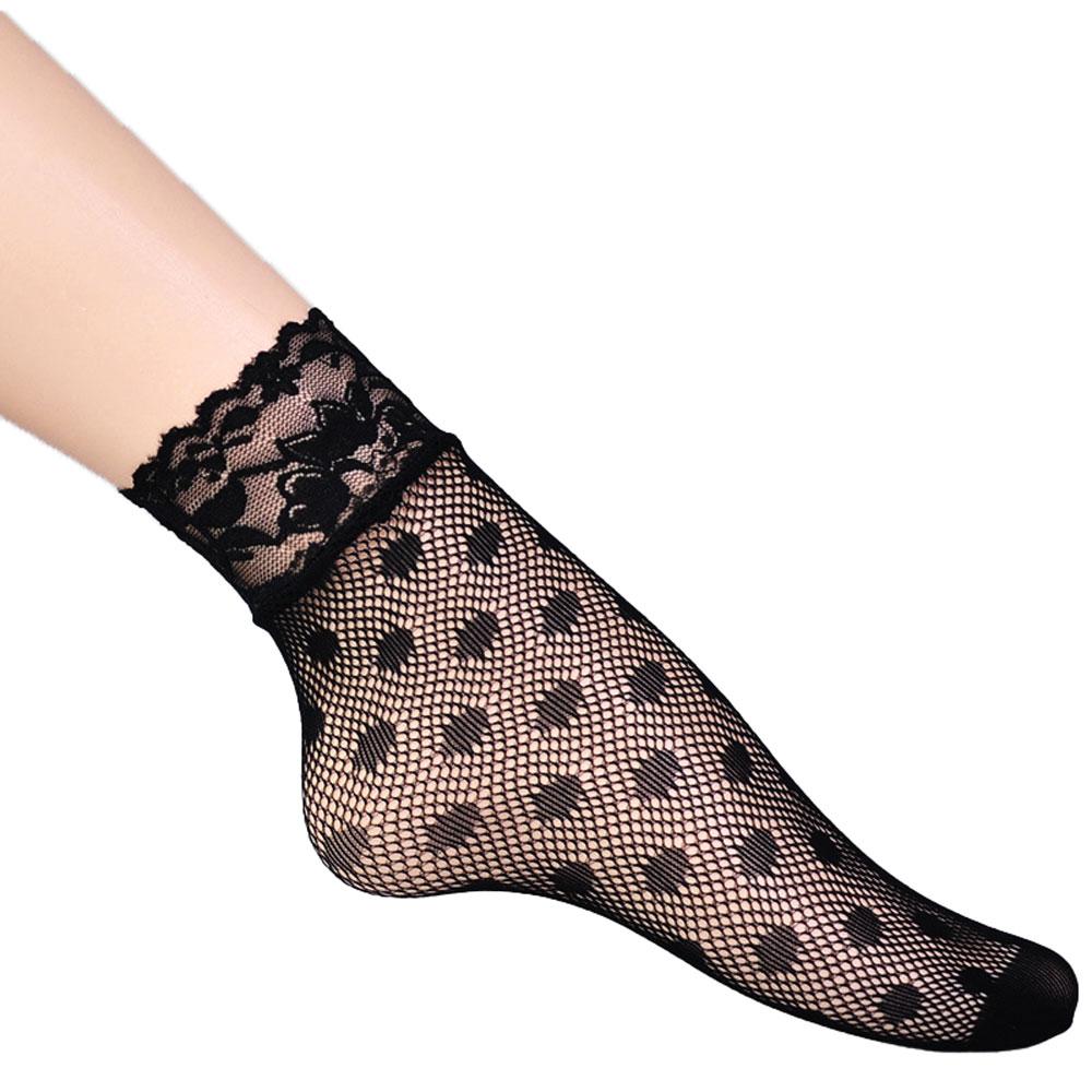 Женские сетчатые носки, сексуальные ажурные чулки в стиле Лолиты, нейлоновые женские короткие носки с цветочным узором, леопардовым принтом, забавные носки в консервативном стиле