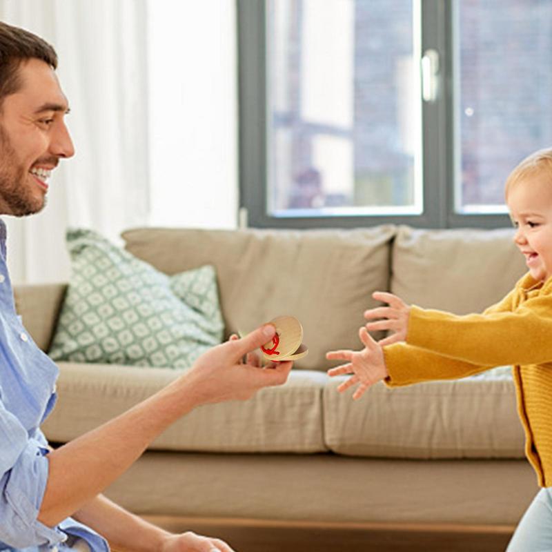 Wooden Castanets Orff Musical Instruments Music Perception Infant And Toddler Teaching Aids Cultivate Baby's Sense Of Rhythm